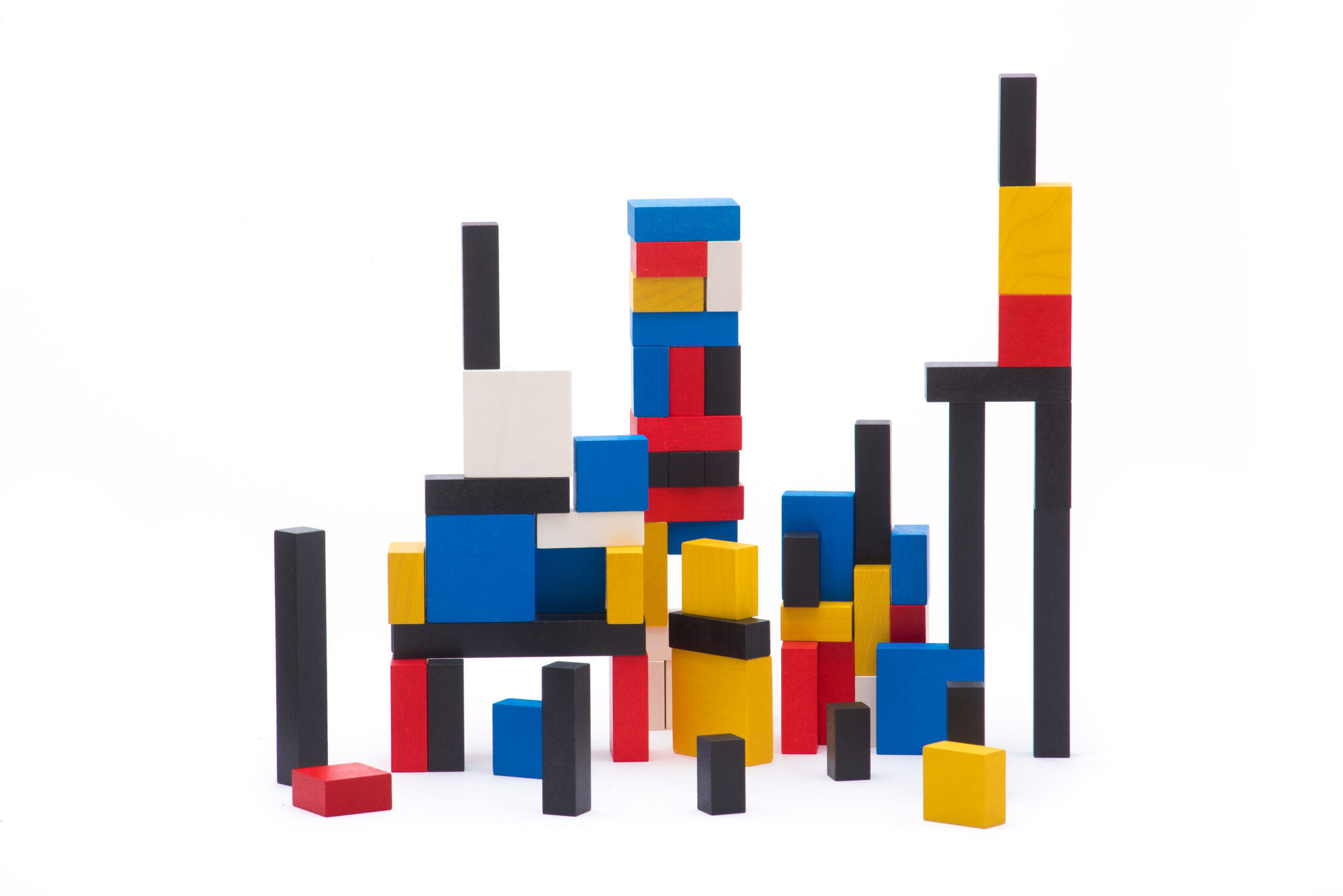 Bajo Architecture Blocks – Mondrian set • BAJO wooden toys